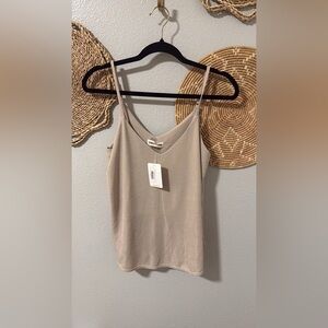 NWT Boutique Beige Camisole Top